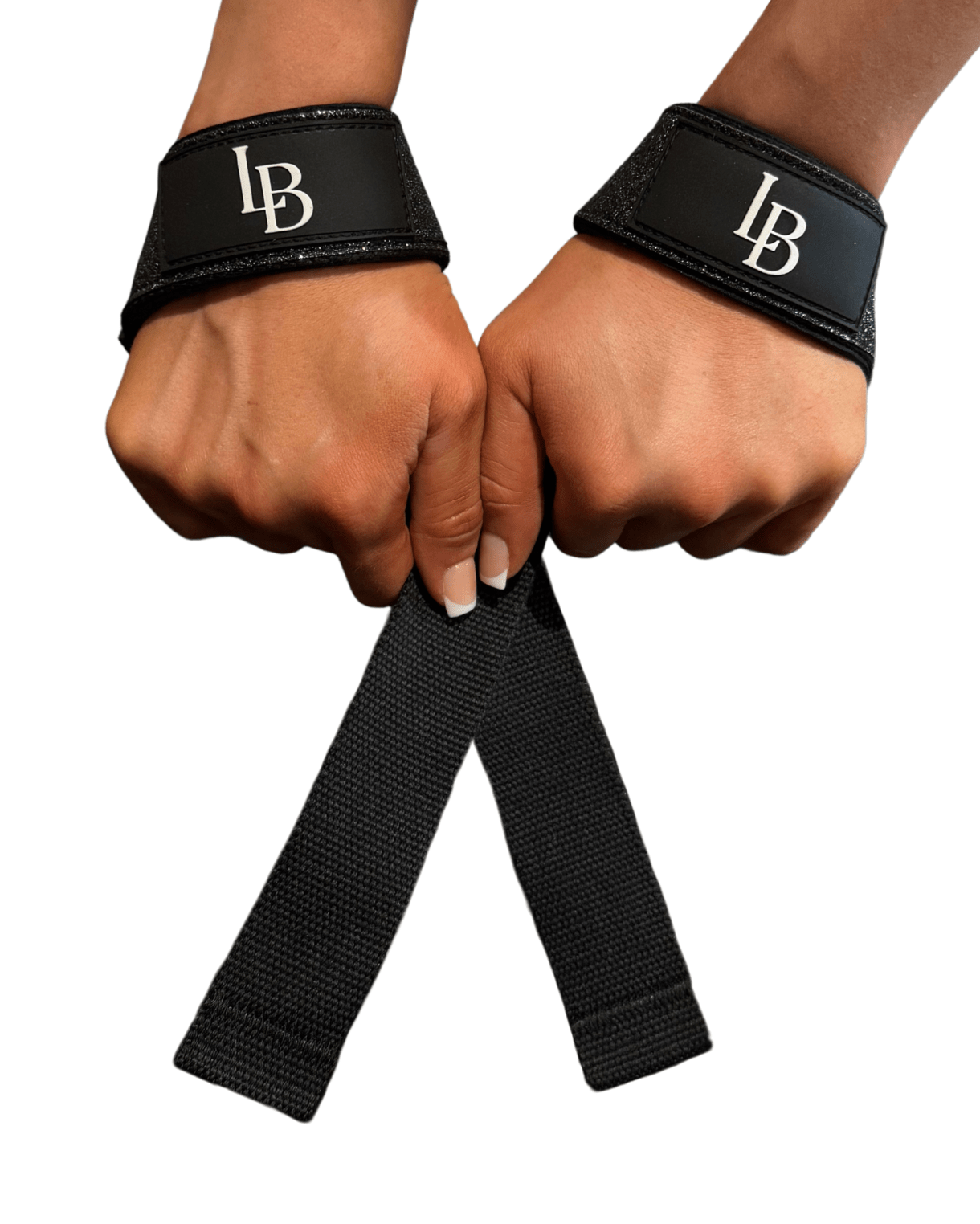 schwarze weibliche Zughilfen Glitzer für Frauen mit Händen