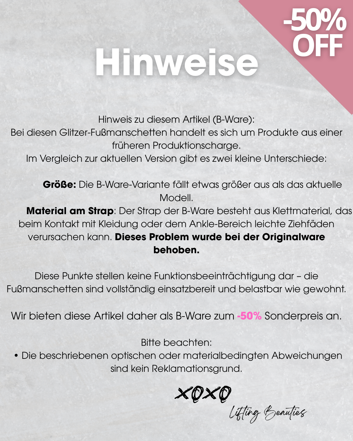 2. Wahl Fußmanschetten - baby pink