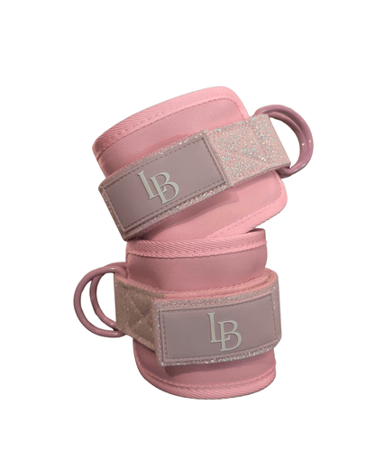 XL Pink Lifting Bundle - LIFTING STRAPS + ANKLE STRAPS + BELT