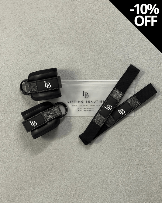 Black Lifting Bundle - LIFTING STRAPS + ANKLE STRAPS