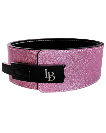 Glitzer Gewichthebergurt - Lifting Belt - pink